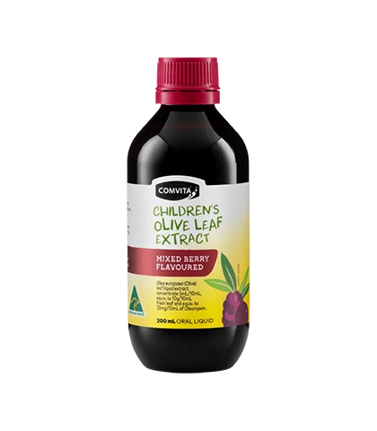 Children's Olive Leaf Extract - Mixed Berry Fresh Picked Oral Liquid Bottle