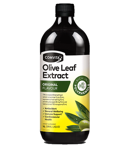 Original Flavour 1L - Fresh-Picked Olive Leaf Extract bottle front