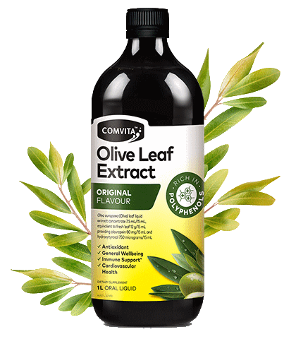 Original Flavour 1L - Fresh-Picked Olive Leaf Extract bottle front