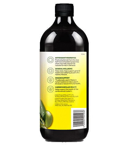 Original Flavour 1L - Fresh-Picked Olive Leaf Extract bottle LEFT