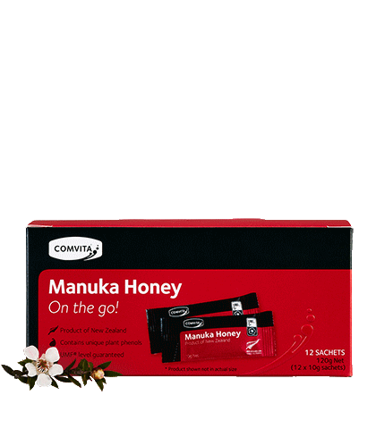 UMF™ 5+a Manuka Honey Sachets 12 box front