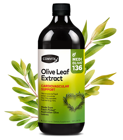 Olive Leaf Extract 136 Cardiovascular Support 1L Bottle front