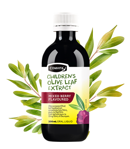 Children's Olive Leaf Extract - Mixed Berry Fresh Picked Oral Liquid Bottle