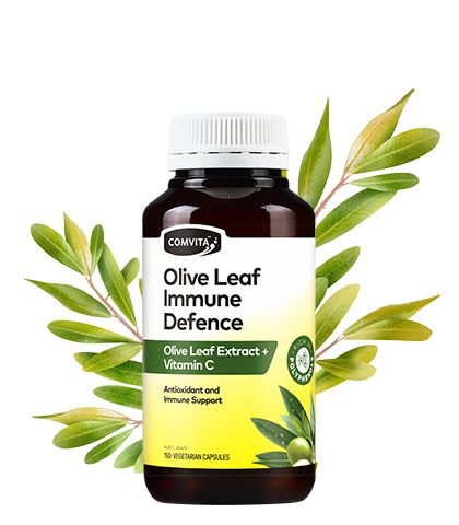 Olive Leaf Immune Defence Capsules bottle front