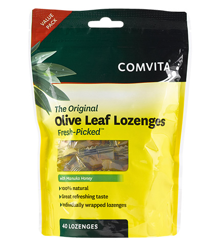 Lozenges 40s - Olive Leaf Extract with Manuka Honey pouch