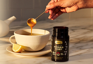 Comvita Manuka Honey is delicious in smoothies, juices, herbal tea and other drinks – or straight from the spoon. 