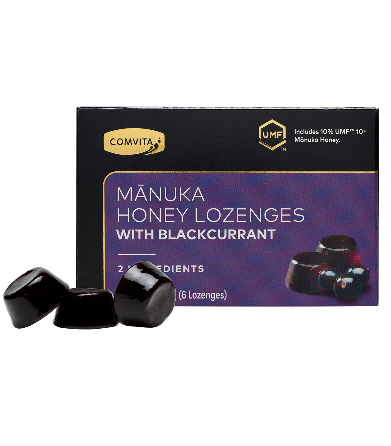 manuka honey lozenges with blackcurrant