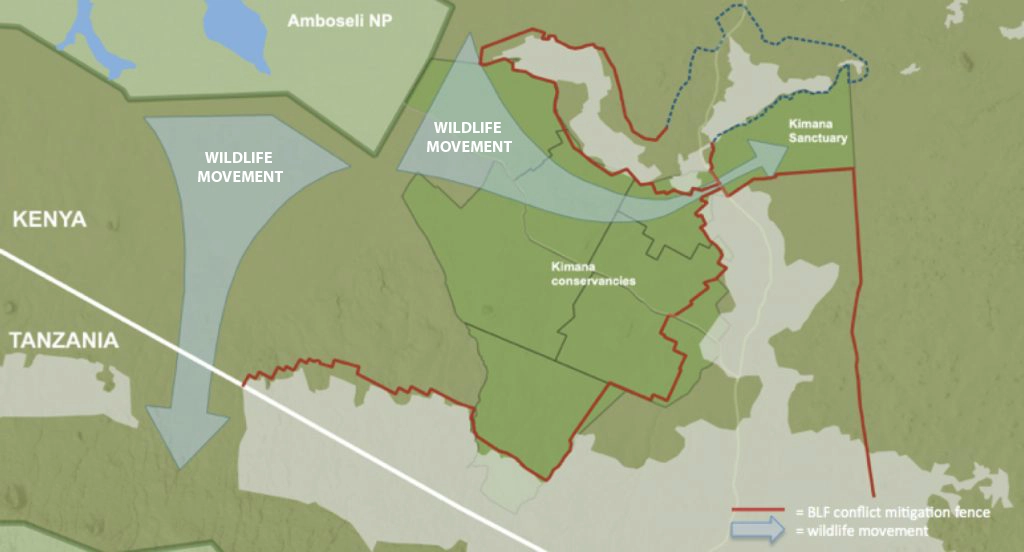 Map of Wildlife corridor