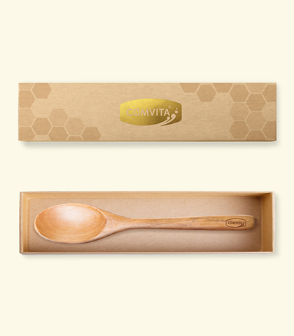 Wooden spoon in box