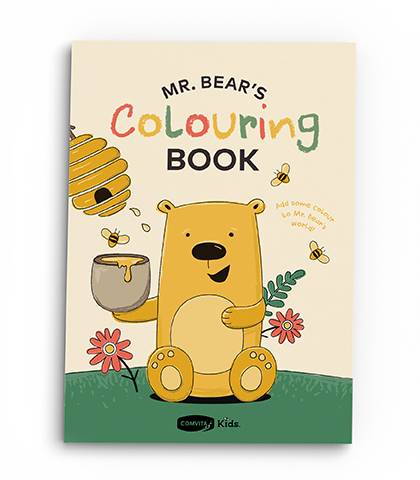 Mr Bear Colouring Book