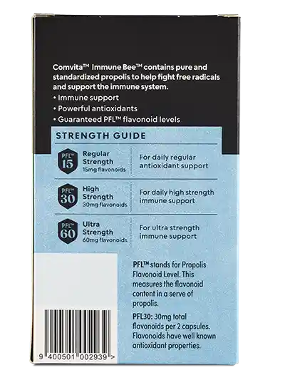 Propolis PFL30 High Strength Capsules Back
