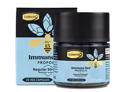 Immune Bee Regular Strength Vege Caps 30s Box & Bottle