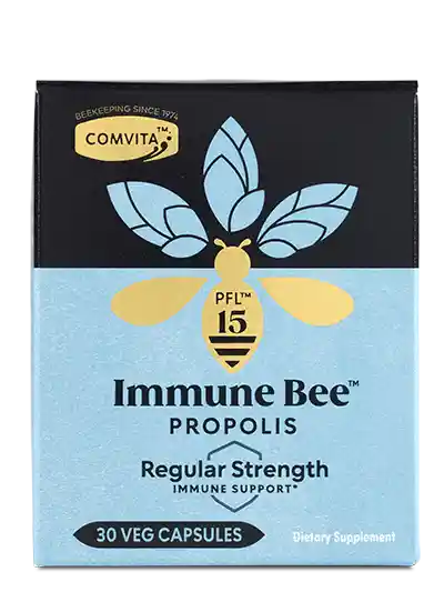 Immune Bee Regular Strength Vege Caps 30s Box Front