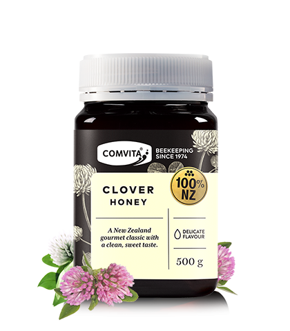 Clover Honey 500g jar front