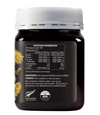 Multifloral Honey 1kg jar right