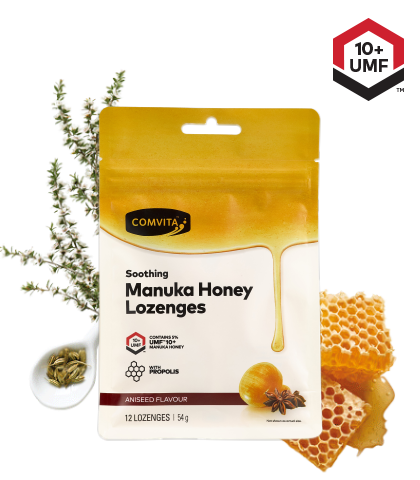 Manuka Honey Lozenges Aniseed 12s Pouch front