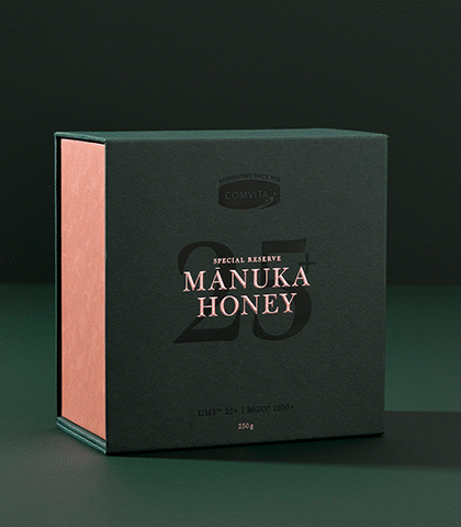 UMF™ 25+ Manuka Honey 250g box front