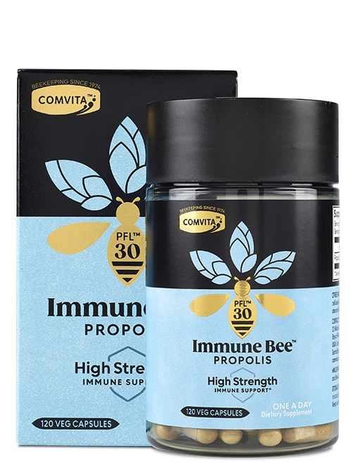 Immune Bee High Strength Vege Caps 120s Box & Bottle
