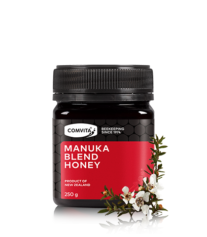 Manuka Blend Honey 250g jar front