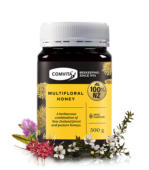 Multiflora Honey 500g jar front