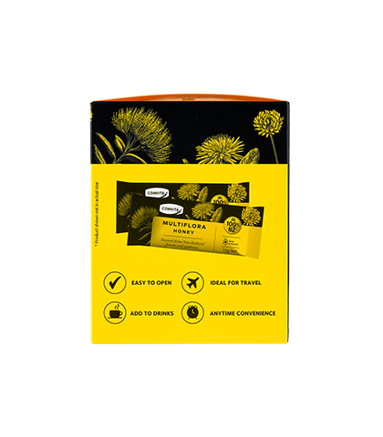 Multifloral Honey Sachets 30 box left
