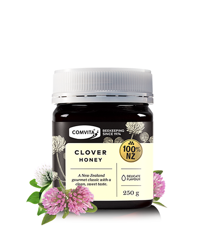 Clover Honey 250g jar left