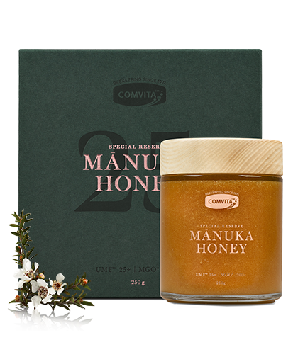 UMF™ 25+ Manuka Honey Box and jar