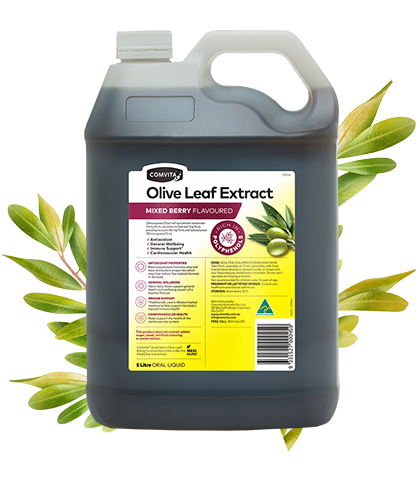 Mixed Berry Flavour 5L - Fresh-Picked Olive Leaf Extract bottle front