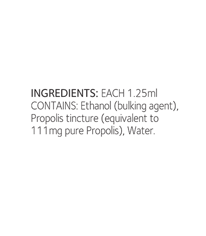 Propolis Tincture PFL15 Ingredients