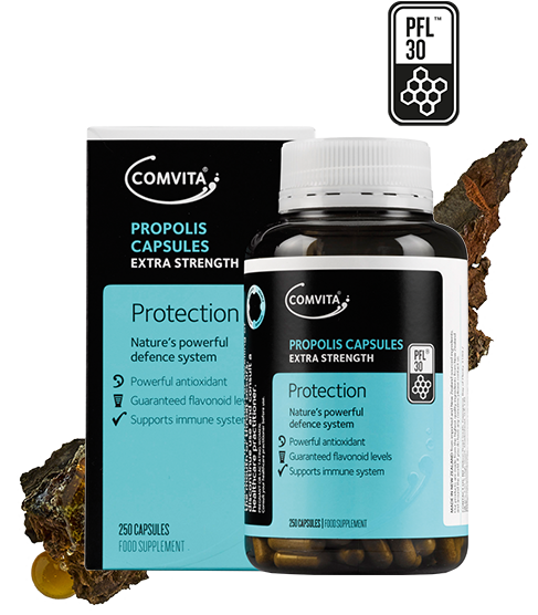 Propolis Capsules PFL30 100s box and bottle