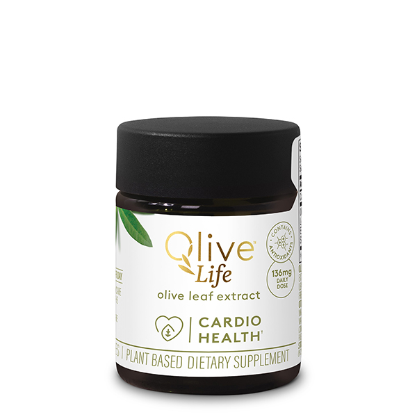 Olive Life Olive leaf extract Cardio Health 30 pack bottle front