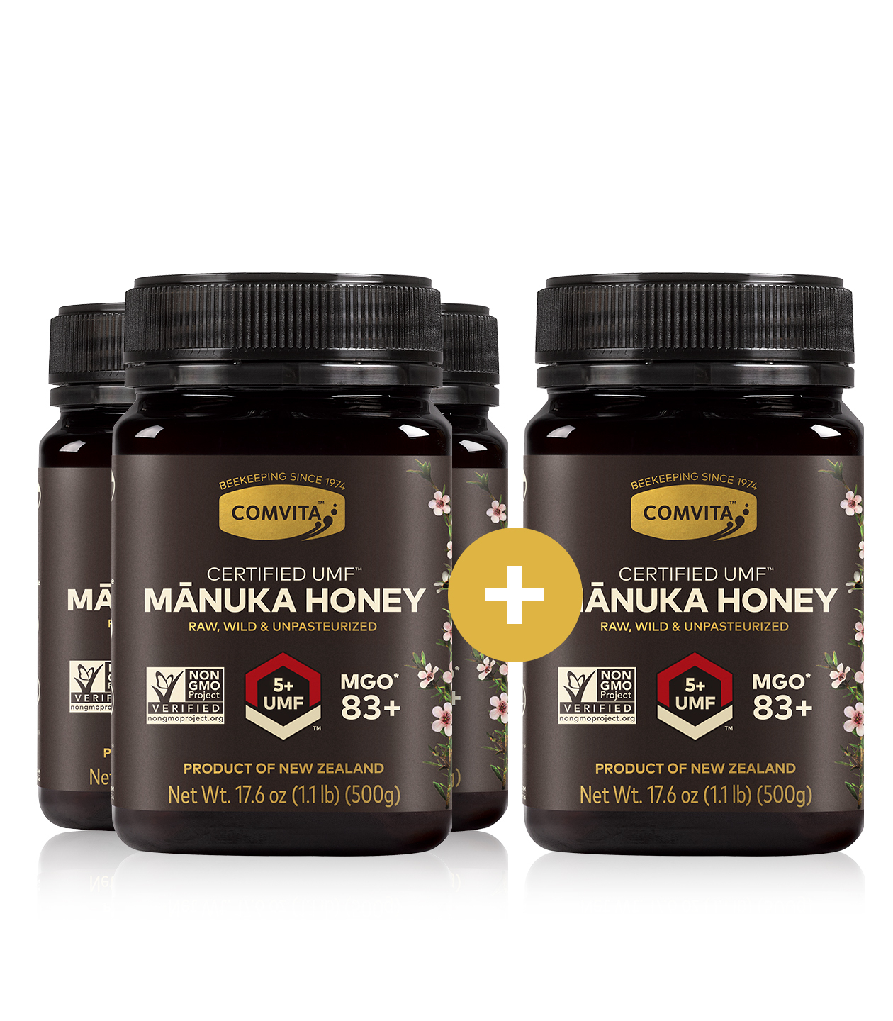 UMF™ 5+ Mānuka Honey 17.6 oz (3-Pack)