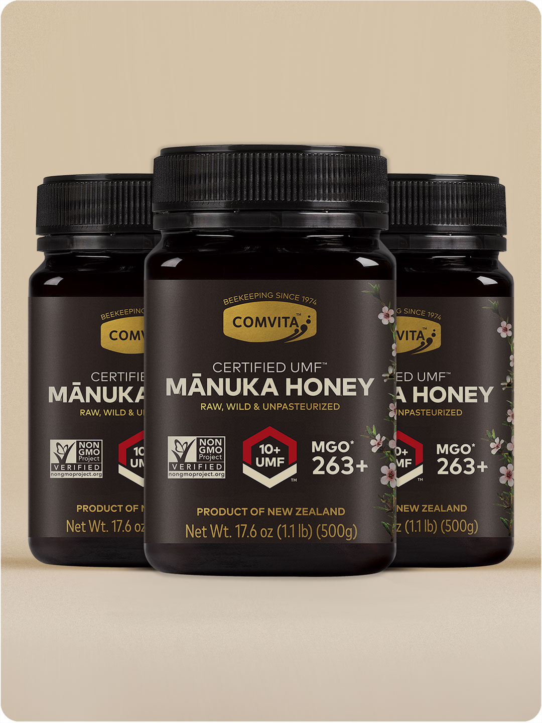 UMF™ 10+ Mānuka Honey 17.6 oz (3-Pack)