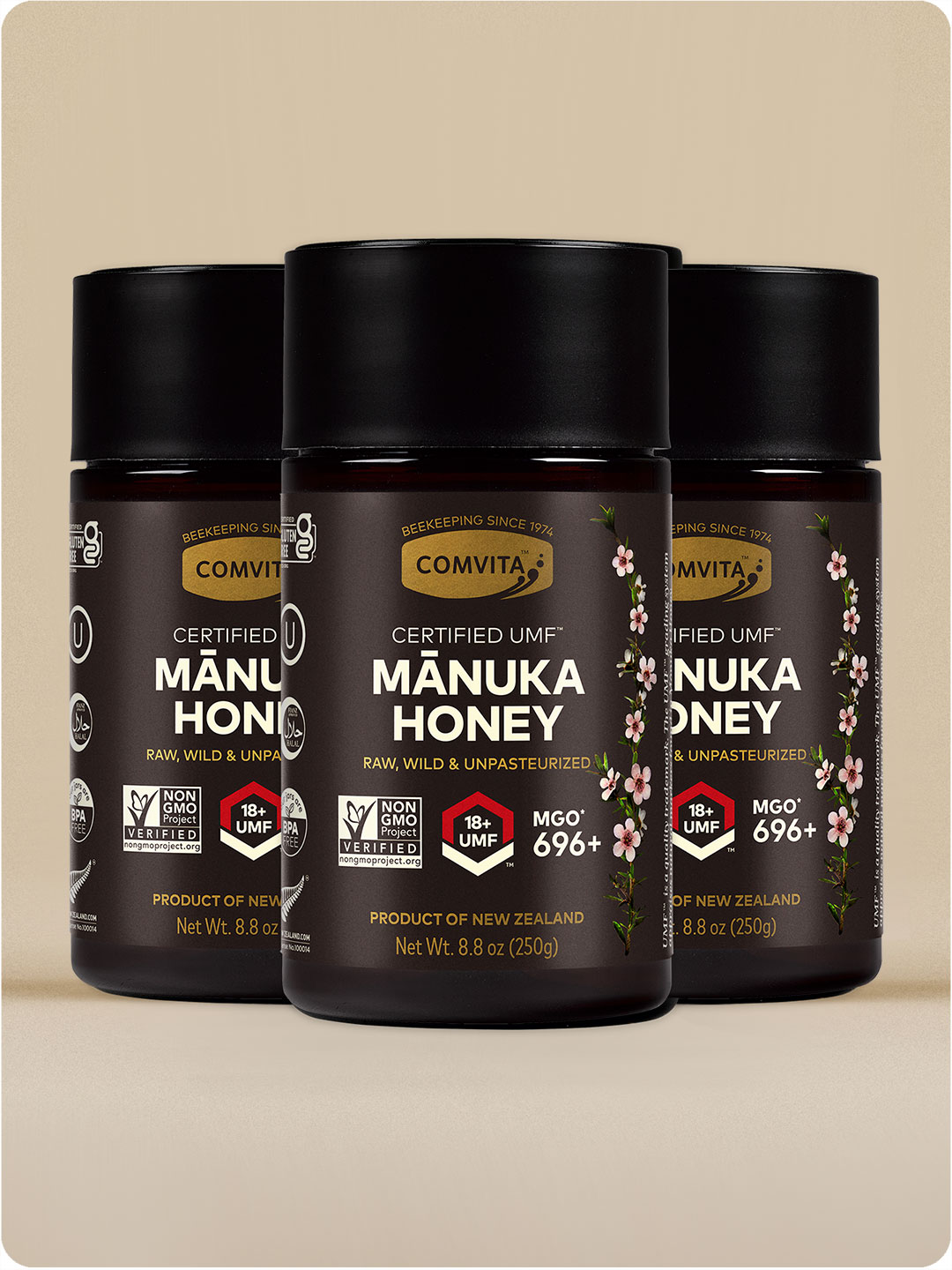 UMF™ 18+ Mānuka Honey 8.8 oz (3-Pack)
