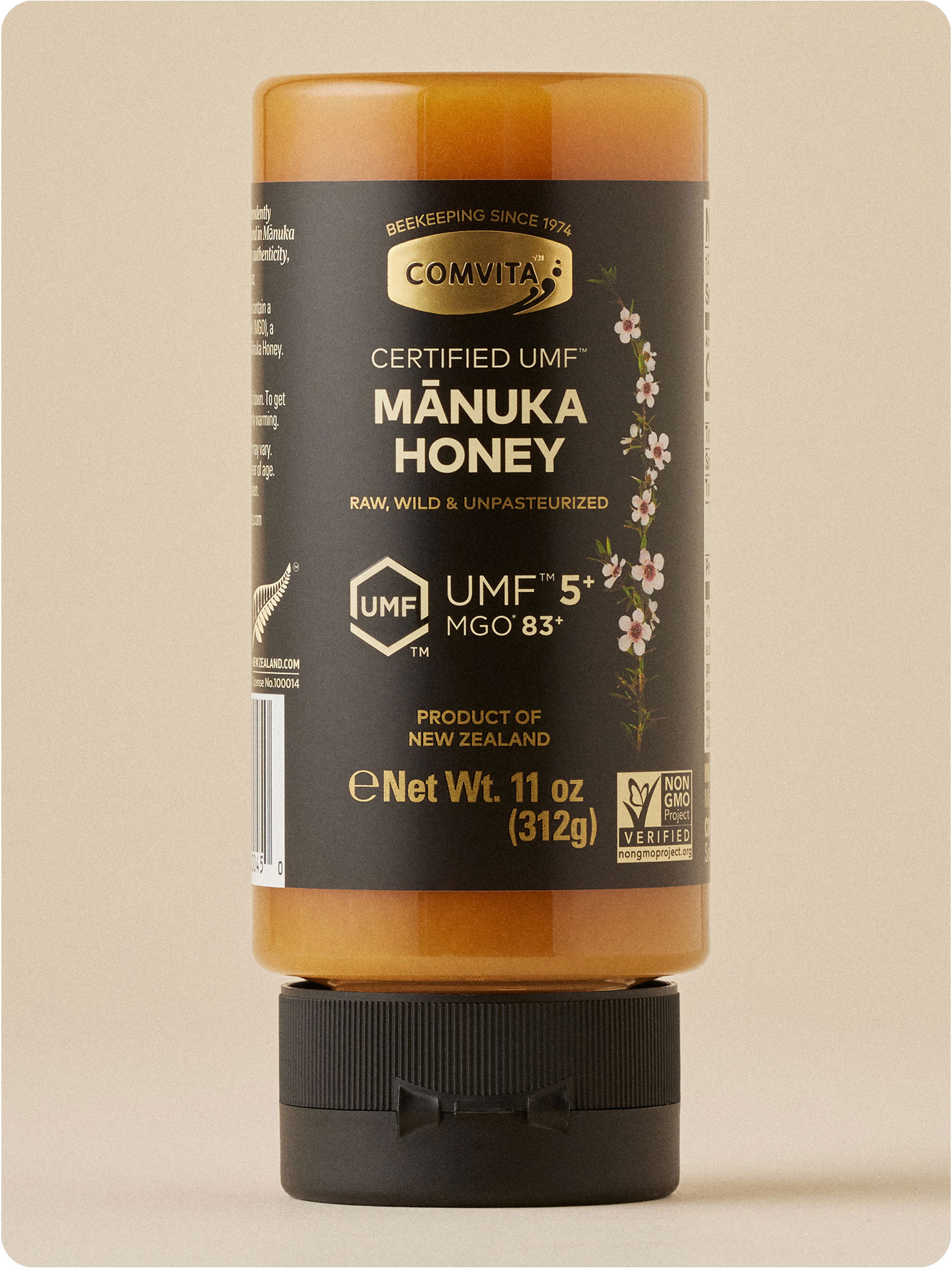 UMF 5+ Manuka Honey Squeeze Bottle